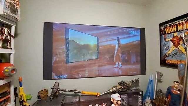 Lights On using my Panasonic Pt-ae2000u, 1,500 Lumens On our Supreme 8 ALR screen! смотреть онлайн