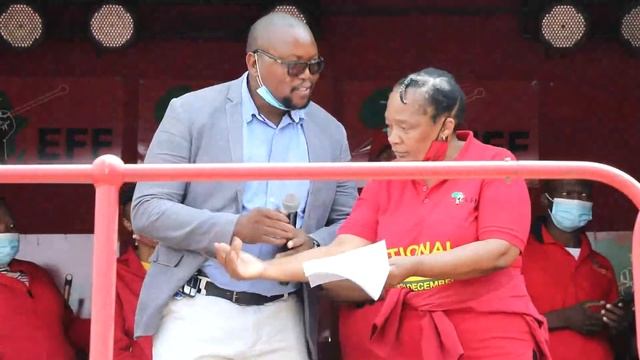 EFF Service Delivery March led by Secretary-General Marshall Dlamini смотреть онлайн