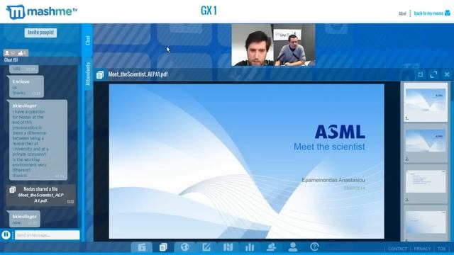 Global Excursion: Meet the Scientist Session at ASML смотреть онлайн