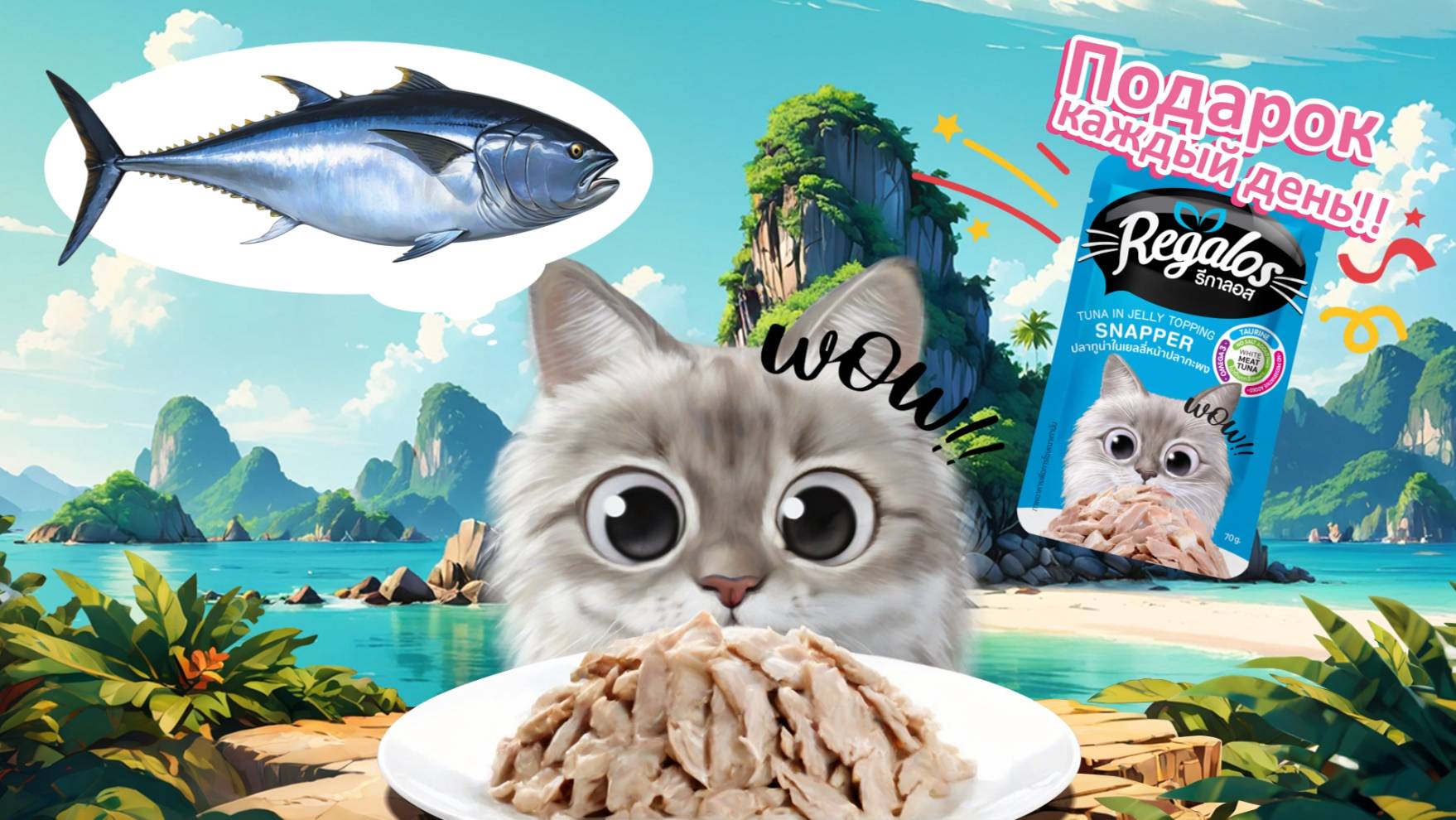 Вкусное питание для кошек (Regalos) смотреть онлайн