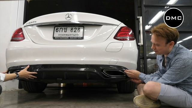 C Class W205 Sedan Carbon Fiber Front Lip, Rear Diffuser and Trunk Wing Spoiler vs C63 & AMG Style смотреть онлайн