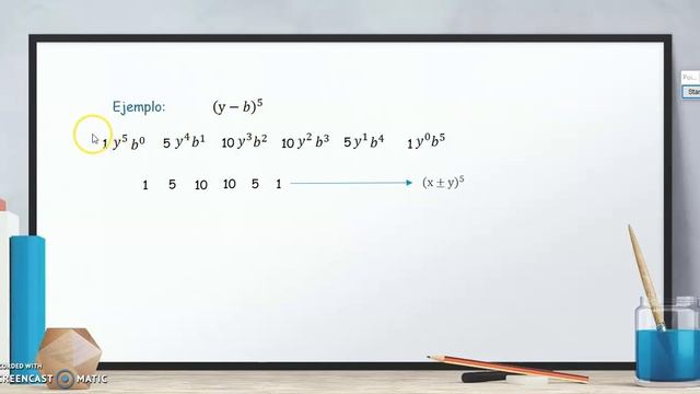 Potencia de un binomio Triángulo de Pascal смотреть онлайн