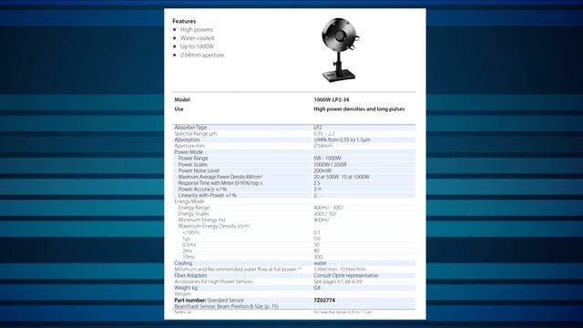 LP2 Laser sensors coating: very high damage threshold, very low reflection смотреть онлайн