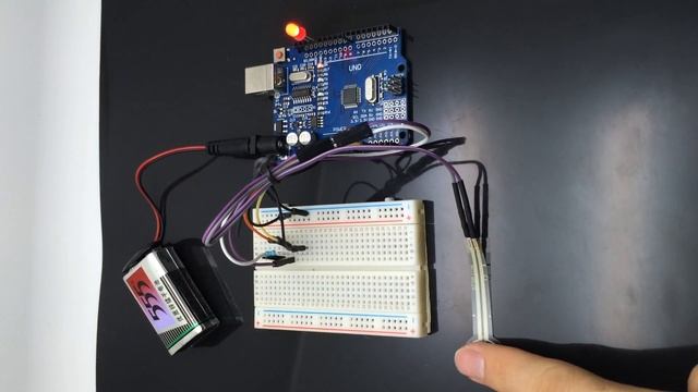 FSR402 Force Sensitive Resistor Changing LED Rate