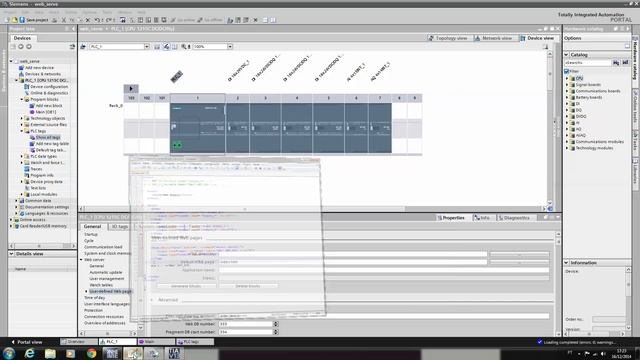 Siemens S7 1200 Web server смотреть онлайн