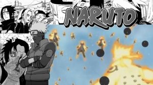 Наруто, Саске, Какаши, Сакура и Обито против Кагуи / Полная история битвы против Кагуи