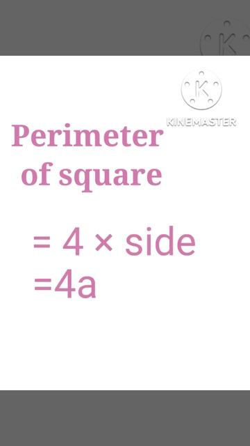 #perimeter of square #mensuration #maths смотреть онлайн