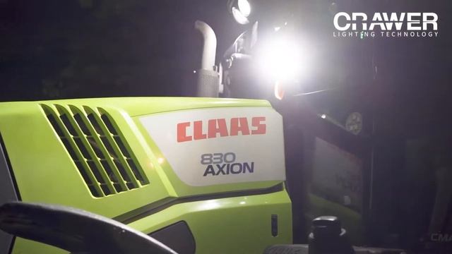 Claas Axion 830 with CRAWER Worklights | over 88.000 LUMENS! смотреть онлайн