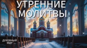 Молитвы утренние ☦️ СЛУШАТЬ АУДИО #утренниемолитвы