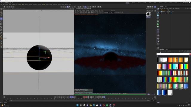 black hole c4d octane tutorial смотреть онлайн