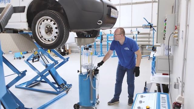 Установка для слива масла TROMMELBERG UZM80 с инспекционной камерой смотреть онлайн