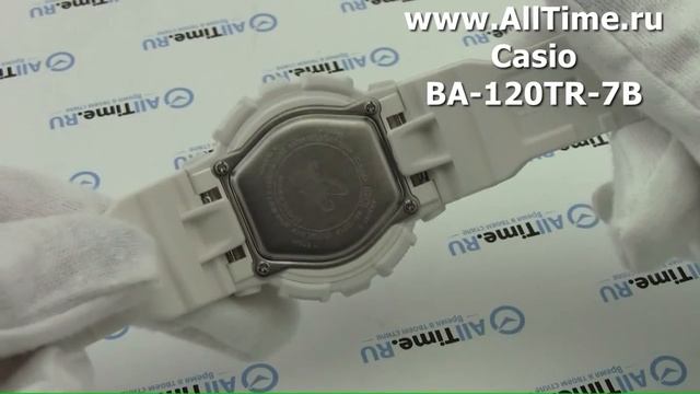 Обзор. Наручные часы Casio BA-120TR-7B с хронографом смотреть онлайн