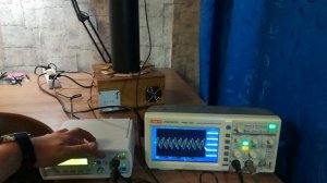 Как определить частоту катушки Тесла с помощью осциллографа и генератора частот.