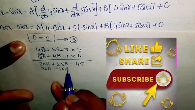 Integration of 9cosx-sinx/4sinx+5cosx dx, integration types in English, telugu, integrations Maths2 смотреть онлайн