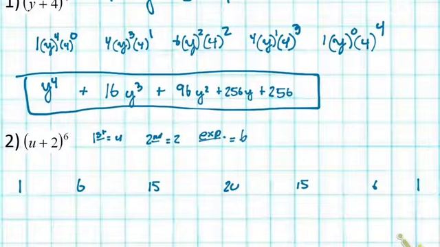 Alg. 2 -102214- Expanding Binomials using Pascal's Triangle смотреть онлайн