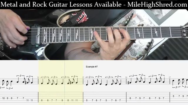 Triplet Based Metal Guitar Rhythm Lesson Preview - Quarter to 8th, 8th to Quarter смотреть онлайн