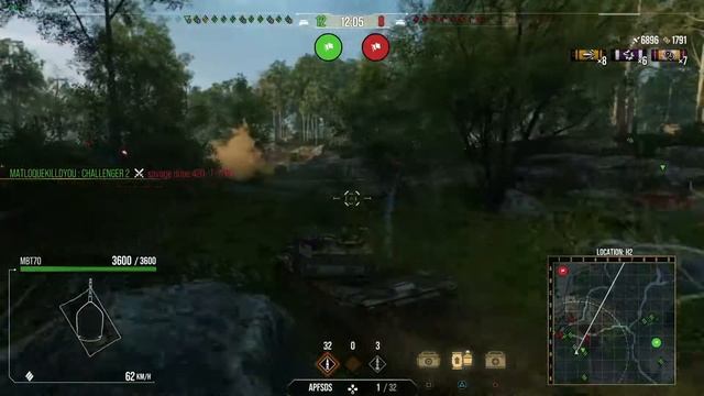 World of Tanks || MBT70 on Thiepval Ridge - Solo Gameplay смотреть онлайн