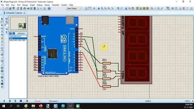 Count up to 9999, Arduino Uno, 4-DIGIT 7-SEGMENT LED Common-Anode смотреть онлайн
