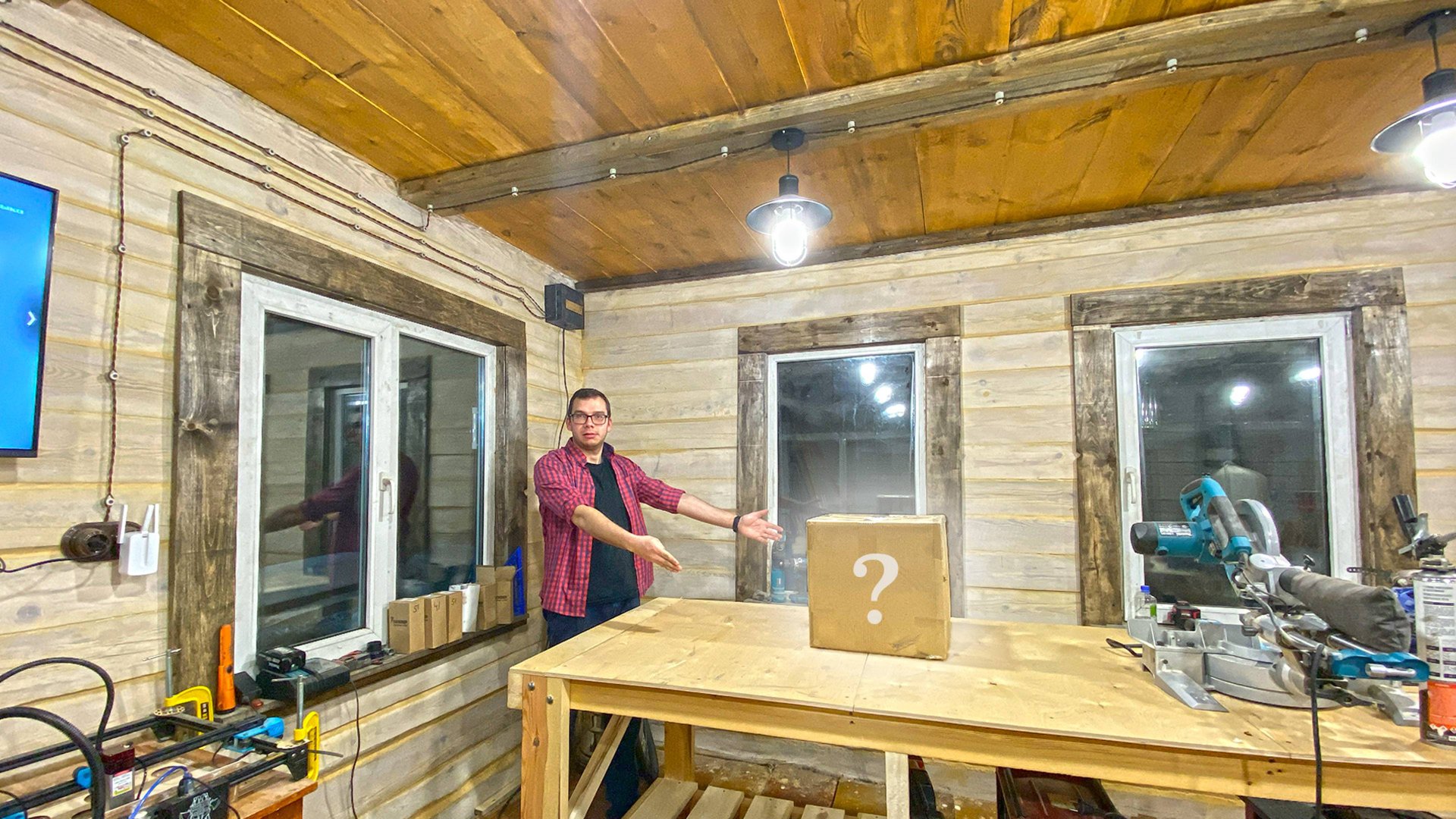 Это будет мастерская мечты! Оснащаю её новый нужной техникой. Доделал стены мастерской! смотреть онлайн