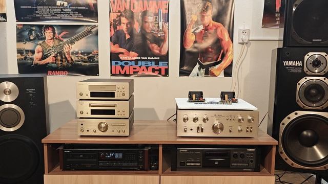 Слушаем Trio KA-7300 (с доработкой) на Yamaha NS-700X Monitor смотреть онлайн
