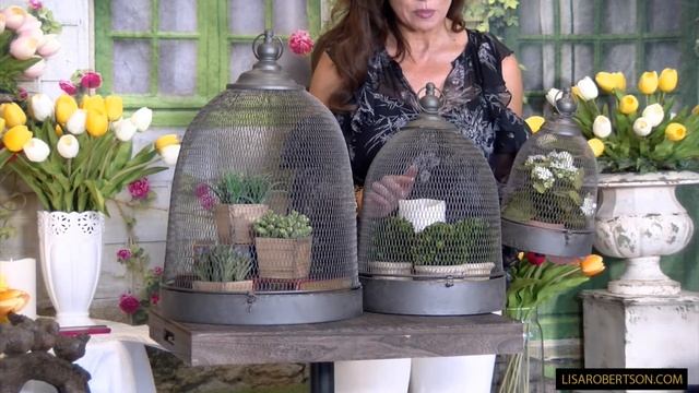 Set of 3 Grand Metal Bird Cage Domes смотреть онлайн