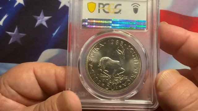 Rare World Coins South Africa 1963 50 Cents Gem Proof PCGS Prf 65 смотреть онлайн