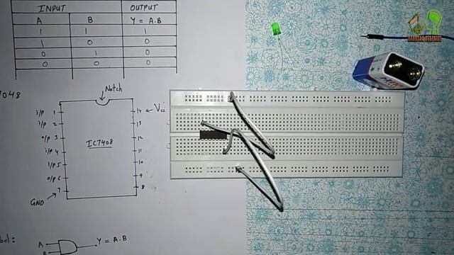 What is AND gate? | Practical on Implementation of AND gate | IC 7408 | AND gate practical смотреть онлайн