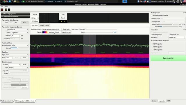 Using SigDigger to inspect a PSK channel смотреть онлайн