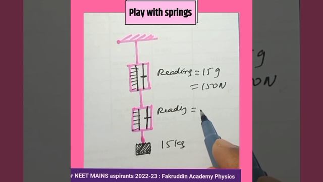 Play with physics (springs) | Newton's laws short tricks|#shorts #shorts #ytshorts смотреть онлайн