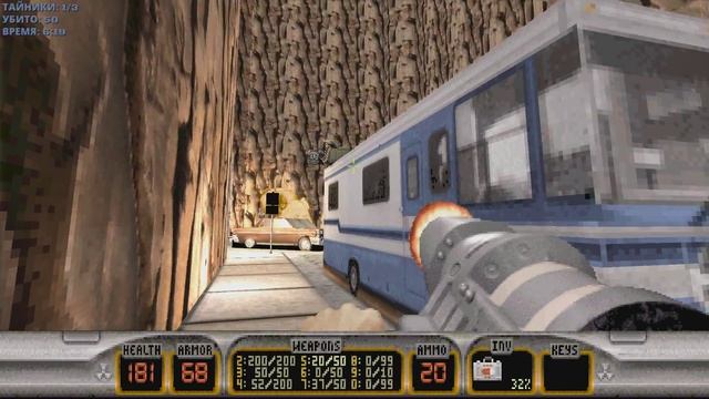 Duke3D 20th Anniversary World Tour 5-8 Голливудские ужасы (финальный босс)(все секреты)(all secrets смотреть онлайн