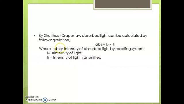 Grotthus Draper law & stark Einstein law смотреть онлайн