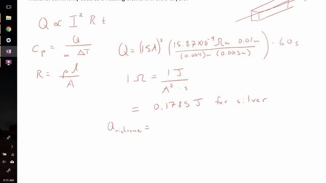 Joule heating and resistance vs resistivity in heating elements example problem смотреть онлайн