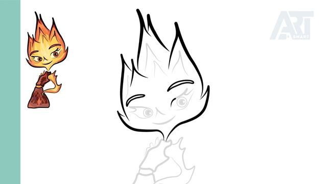 Elemental: How to Draw a Ember Lumen || Disney Movies | Step By Step смотреть онлайн