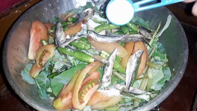 Chi'gi Na'kam/Taro/Colocasia stem and leaves with dry fish Curry|KU'GAMA Manda-11 смотреть онлайн