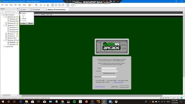 Windows XP Professional (GXP41) on VMware Workstation 15 Pro (running test) смотреть онлайн