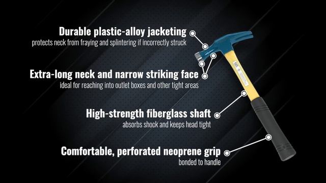 Klein Tools Electrician's Straight-Claw Hammer смотреть онлайн
