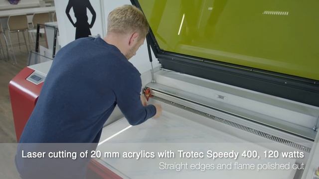 Speedy 400 application: Laser cutting 20MM acrylic смотреть онлайн