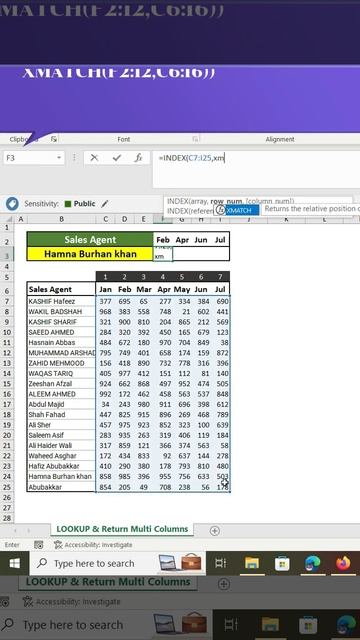 XMATCH and INDEX Function in Excel with Multiple return values #excel #exceltutorial #exceltips смотреть онлайн