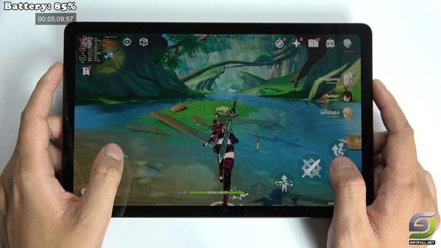 Samsung Tab S6 Lite 2024 test game Genshin Impact Max Graphics смотреть онлайн