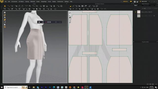 Marvelous Designer / Clo3D Course For Free EP 07 Skirt Designing Clo3D Tutorial For Free