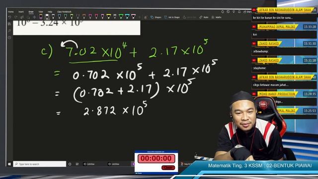 Kelas Matematik Ting.3 KSSM : Bentuk Piawai смотреть онлайн