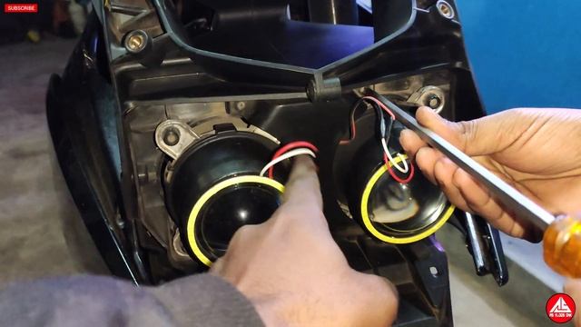 KTM RC Projector Headlight Modification | KTM RC 125, 200, 390 Ring Light Hazard install | KTM love смотреть онлайн