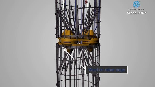 Animation demo of bi directional static load test conducted by Ougan Super Cell смотреть онлайн