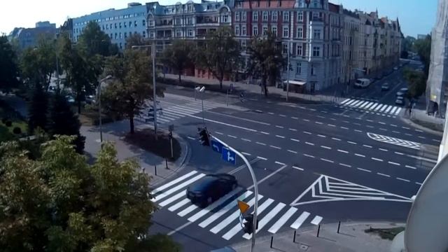 Wrocław, перекресток улиц - Марии Склодовской-Кюри и Норвида смотреть онлайн