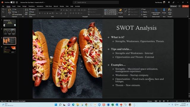 How To Write A Food Truck SWOT Analysis For A Business Plan By Paul Borosky, MBA.