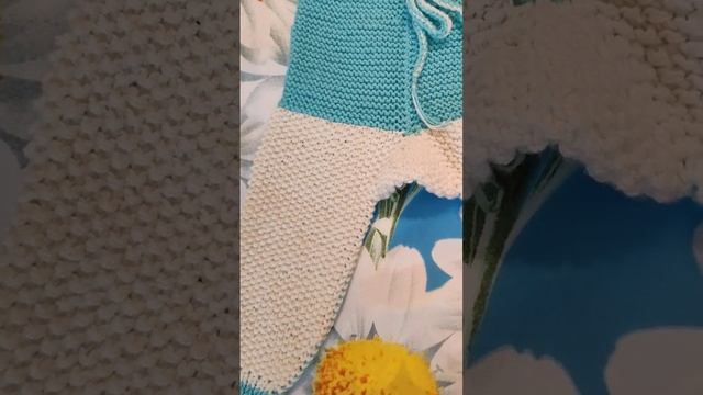 Летнее комбинированное платье для внучки и детский костюм для малыша на 6 месяцев.