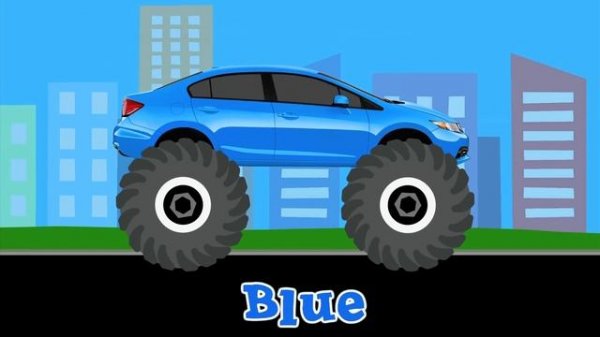 Learning Monster Vehicles Names & Sounds for Kids - Learn Monster Trucks, Cars, Fire Trucks & More