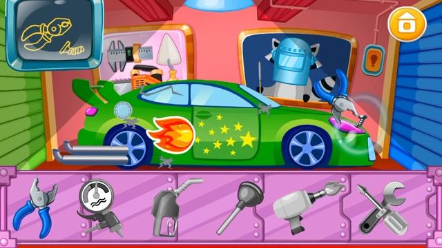 Машинки Мультфильм для Детей Автомастерская и Мойка Машин Cars Repair смотреть онлайн