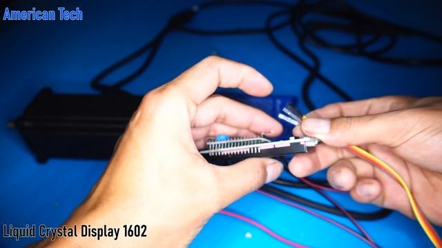 Control hybrid stepper motor with Arduino + 1602 display + push button смотреть онлайн