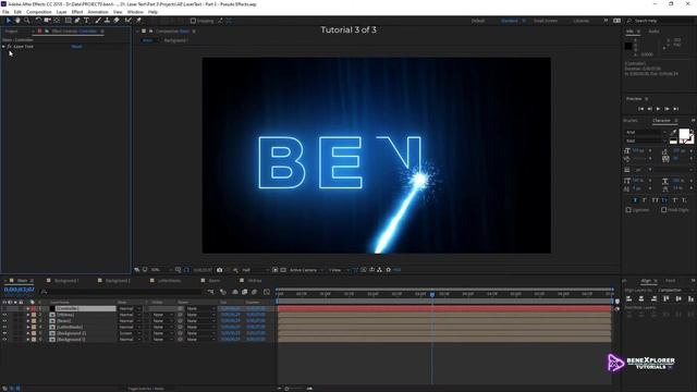 Apply a Laser Effect to Text in After Effects - Introduction to the Tutorials смотреть онлайн